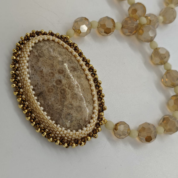 Oval Fossil Necklace