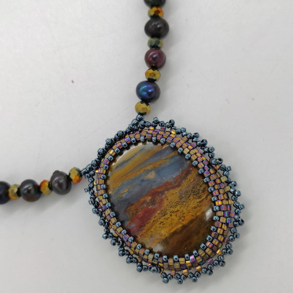 Oval Desert Jasper Necklace