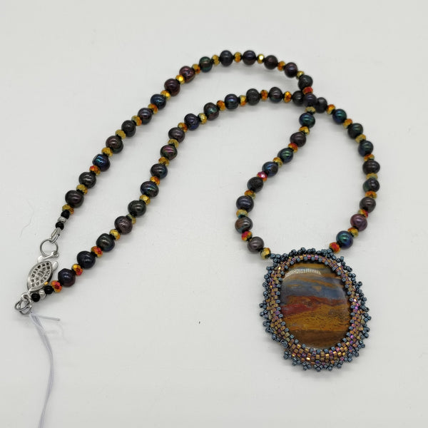 Oval Desert Jasper Necklace