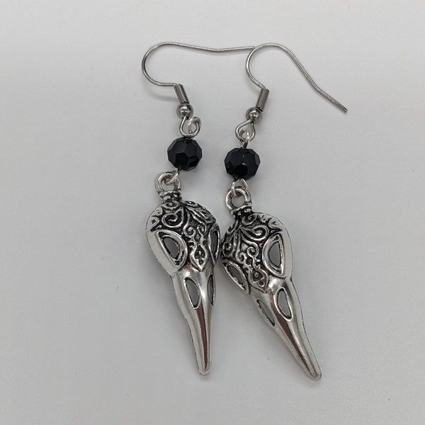 Raven Skull Earrings