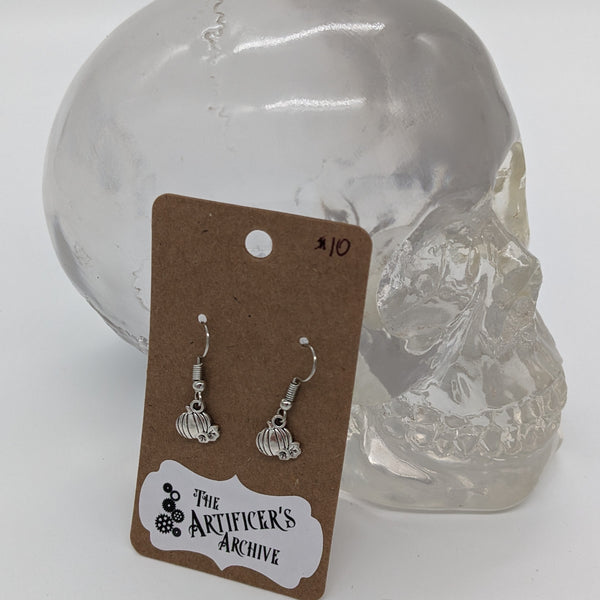 Silver Pumpkin Earrings (Variants)