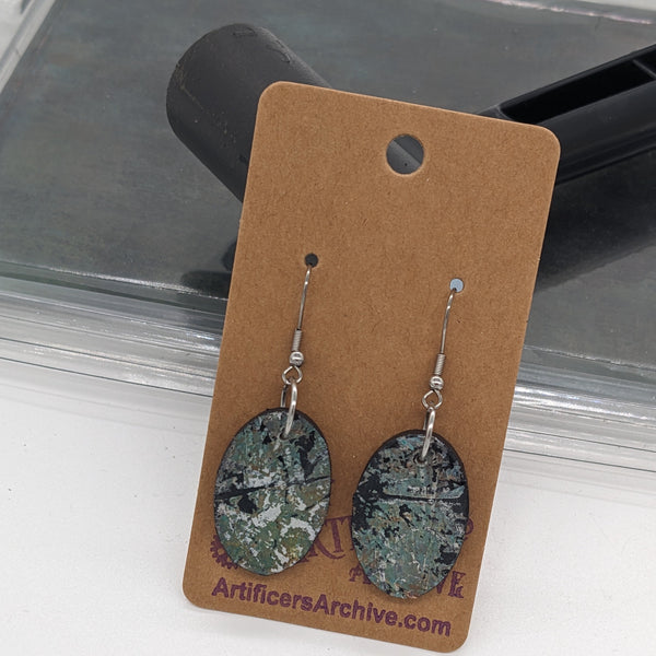 Option B - Moss green, black, gold