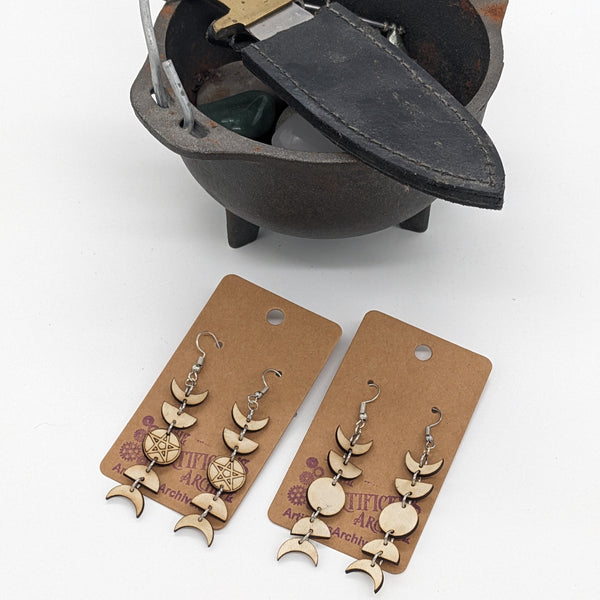 Moon Phase Earrings