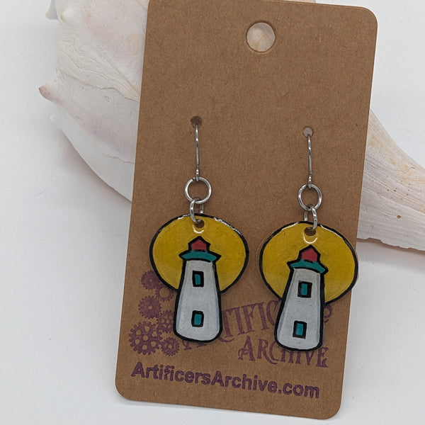 Old Point Comfort Lighthouse Earrings