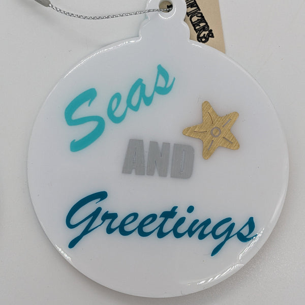 Seas and Greetings Ornament Back