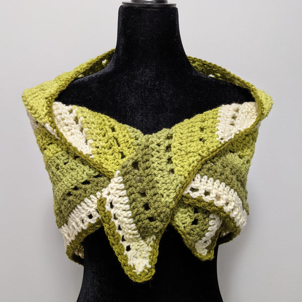Brown Butter Shawl in Pistachio