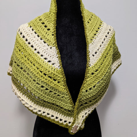Brown Butter Shawl in Pistachio