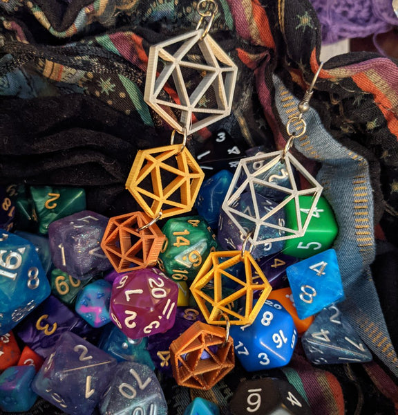 D20 Triple Crit Earrings