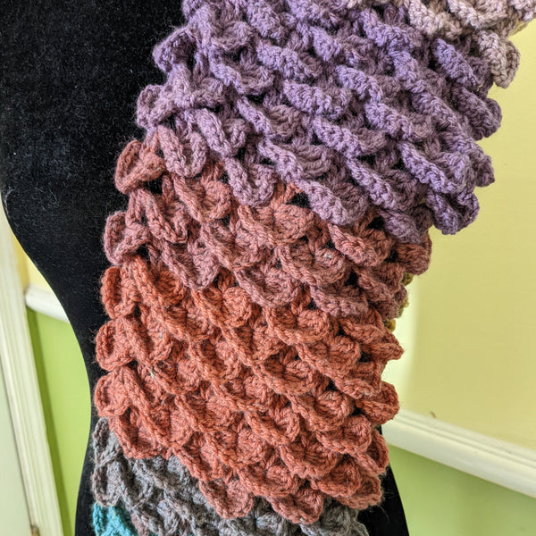 Dragon Scale Scarf Pattern