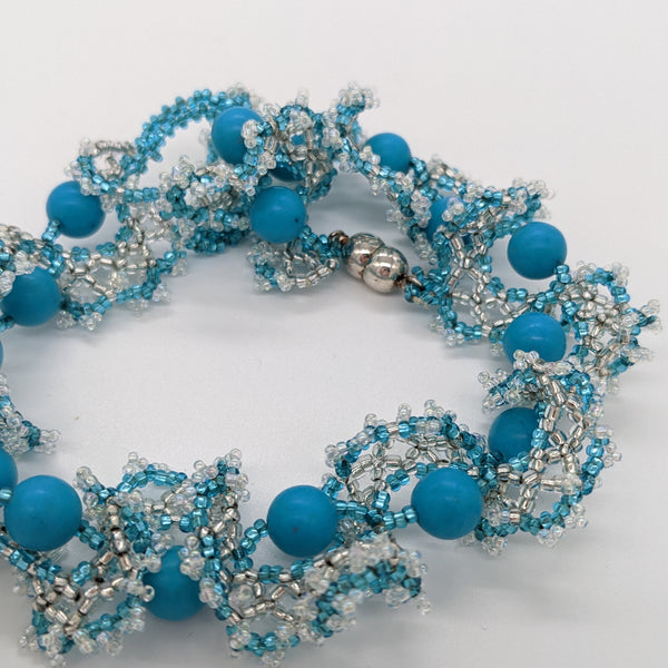 Blue Ruffles Bracelet