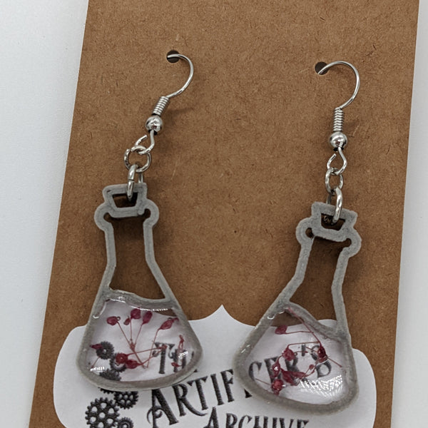 Potions! - 3D Printed Earrings in Silver