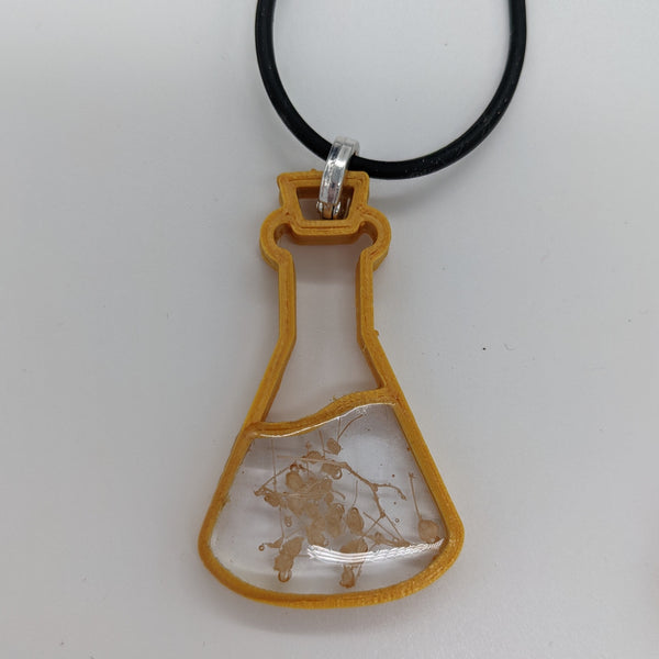 Potions! - 3D Printed Pendant in Gold
