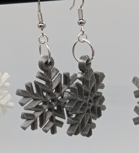 Medium silver snowflakes