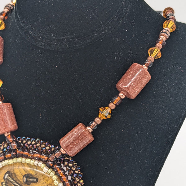 Loose Screws Necklace in Bronze