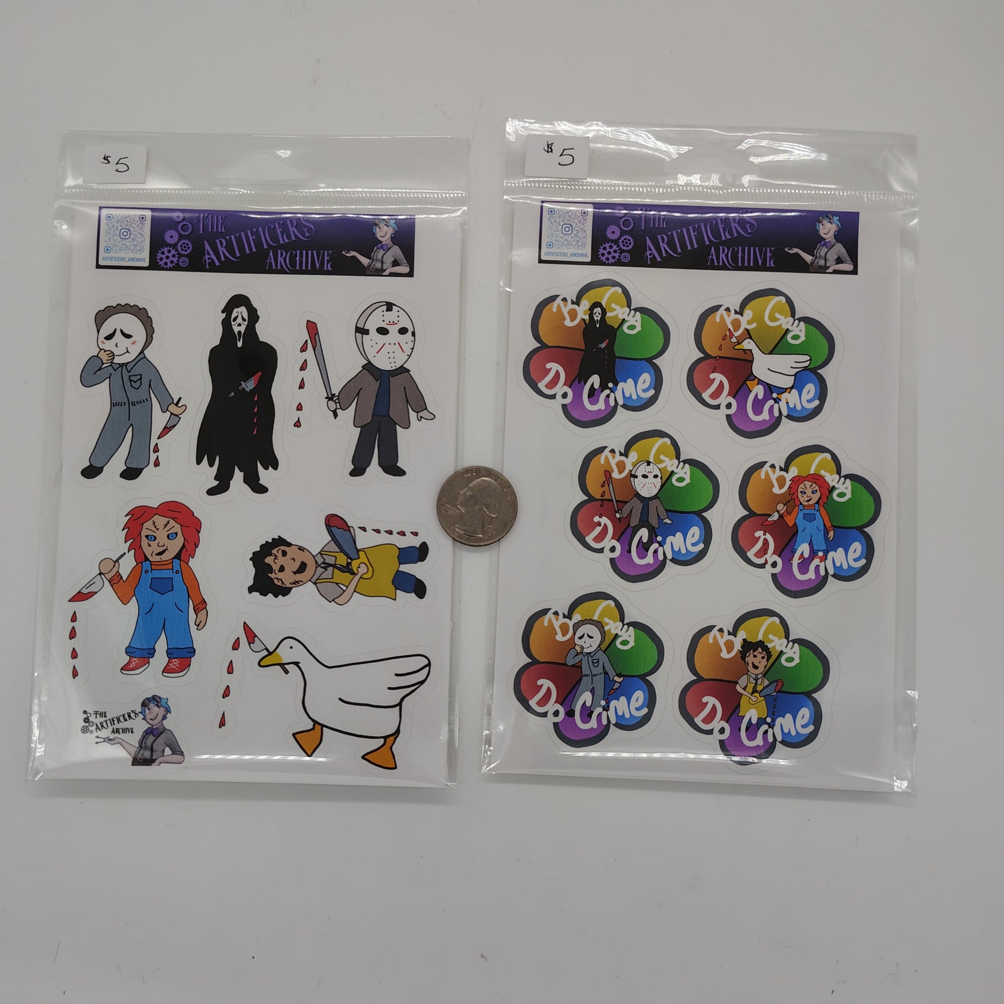 Images of chibi horror villain stickers