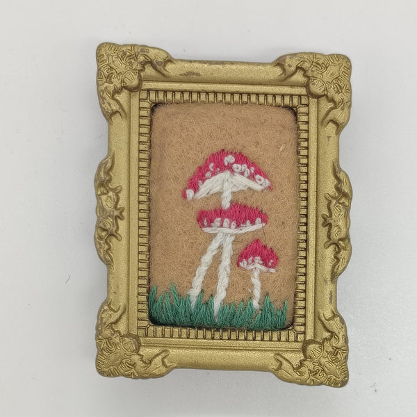 Tiny Embroidery - Mushrooms