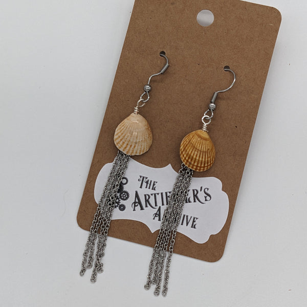 Jellyfish-Inspired Shell Earrings