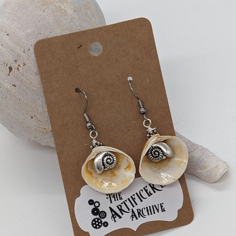 Medium Shells and Nautilus Earrings III