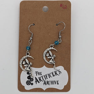 Fairies on the Moon Earrings (Variants)