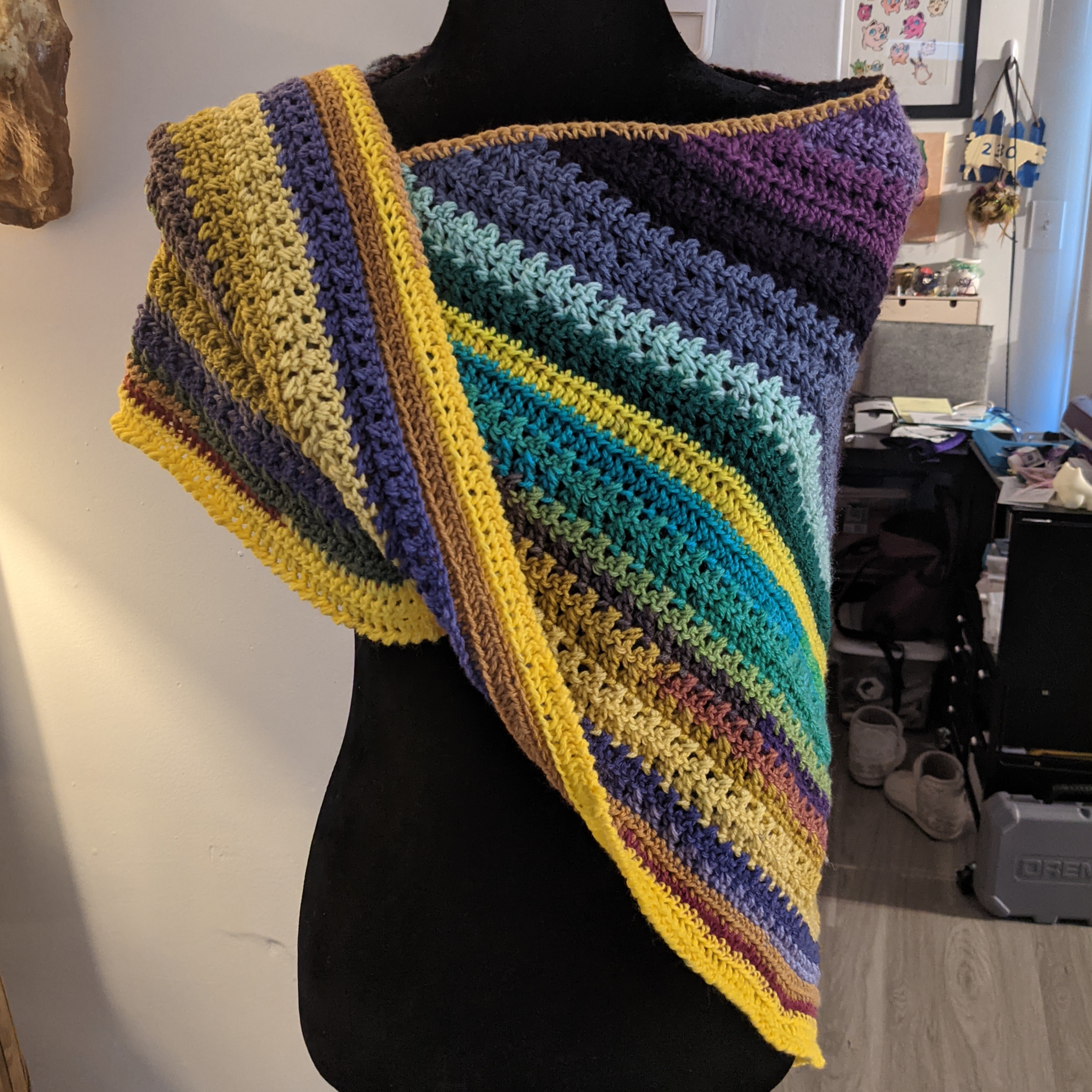 X Marks the Spot Shawl Pattern