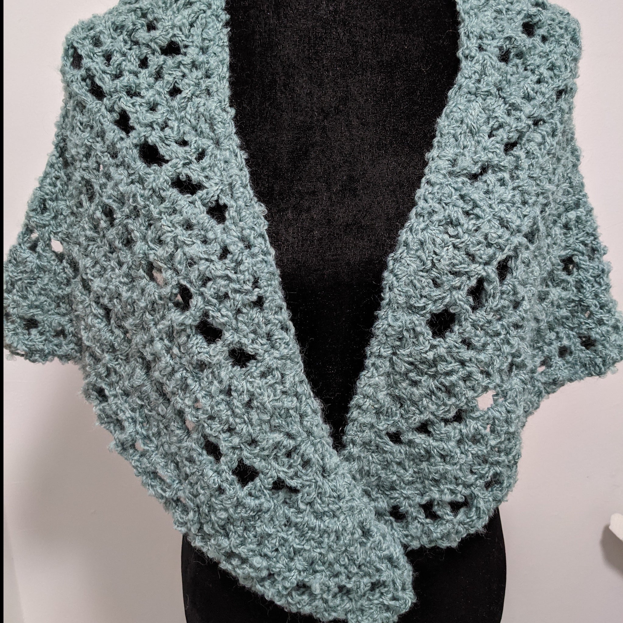 Brown Butter Shawl in super soft Frosted Pine