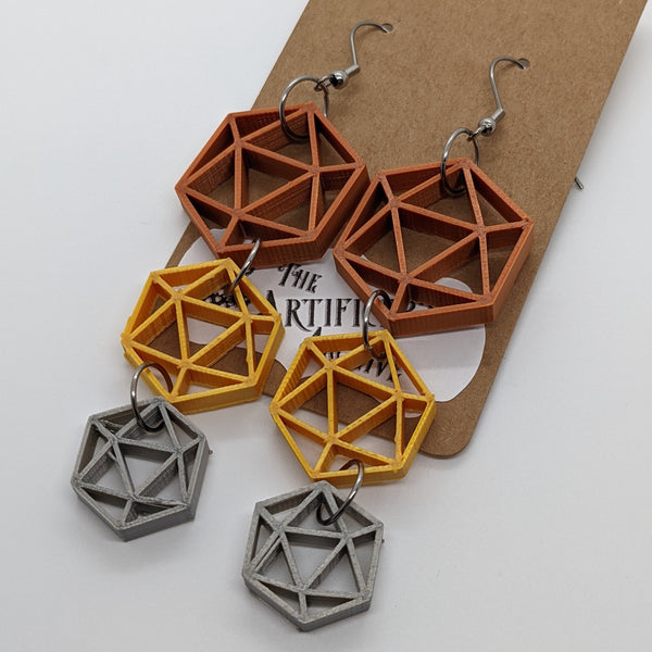 D20 Triple Crit Earrings