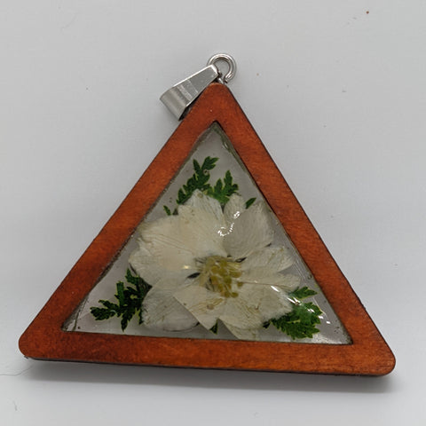 Wood Triangle Pendant - Options Available