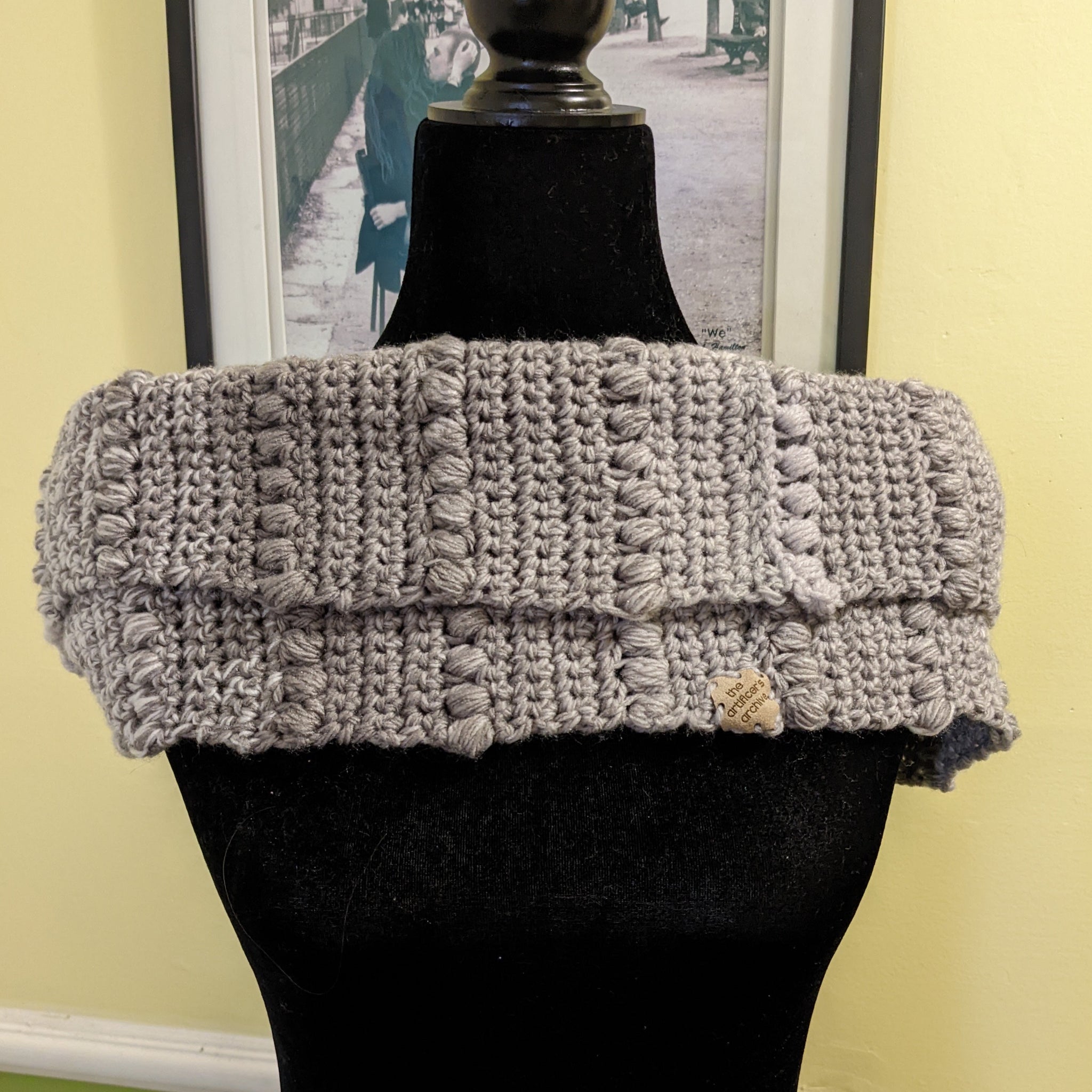 Warm Winter Cowl in Cloudy Day