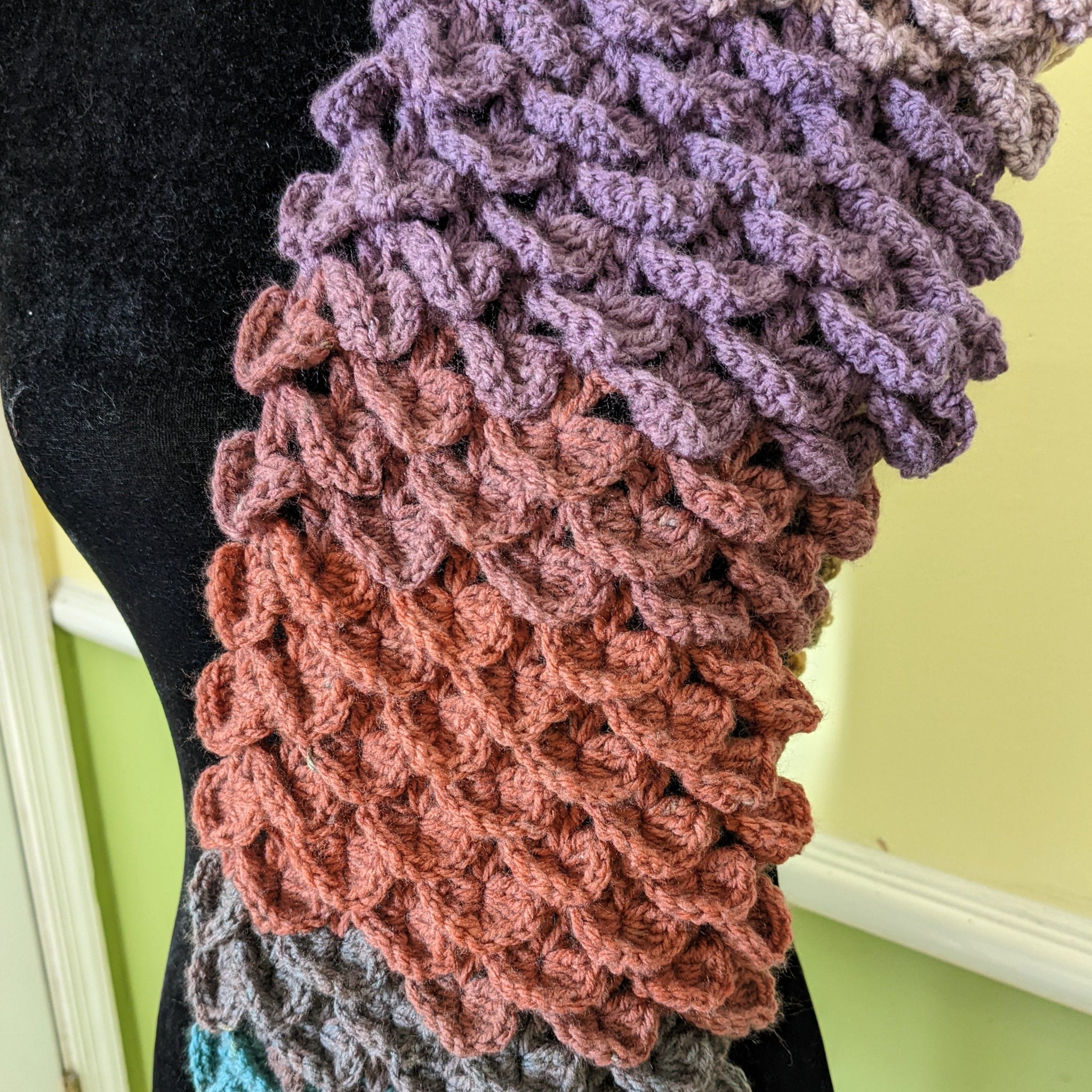 Dragon Scale Scarf Pattern – The Artificers Archive, image size:2048x2048