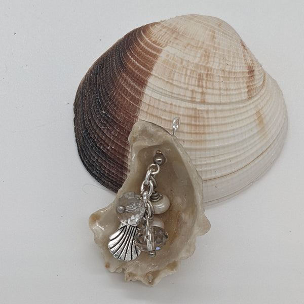 Oyster Shell Dangle Pendants - Options Available