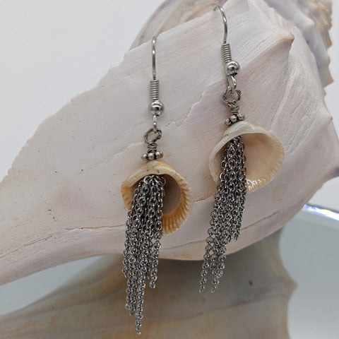 Jellyfish-Inspired Shell Earrings