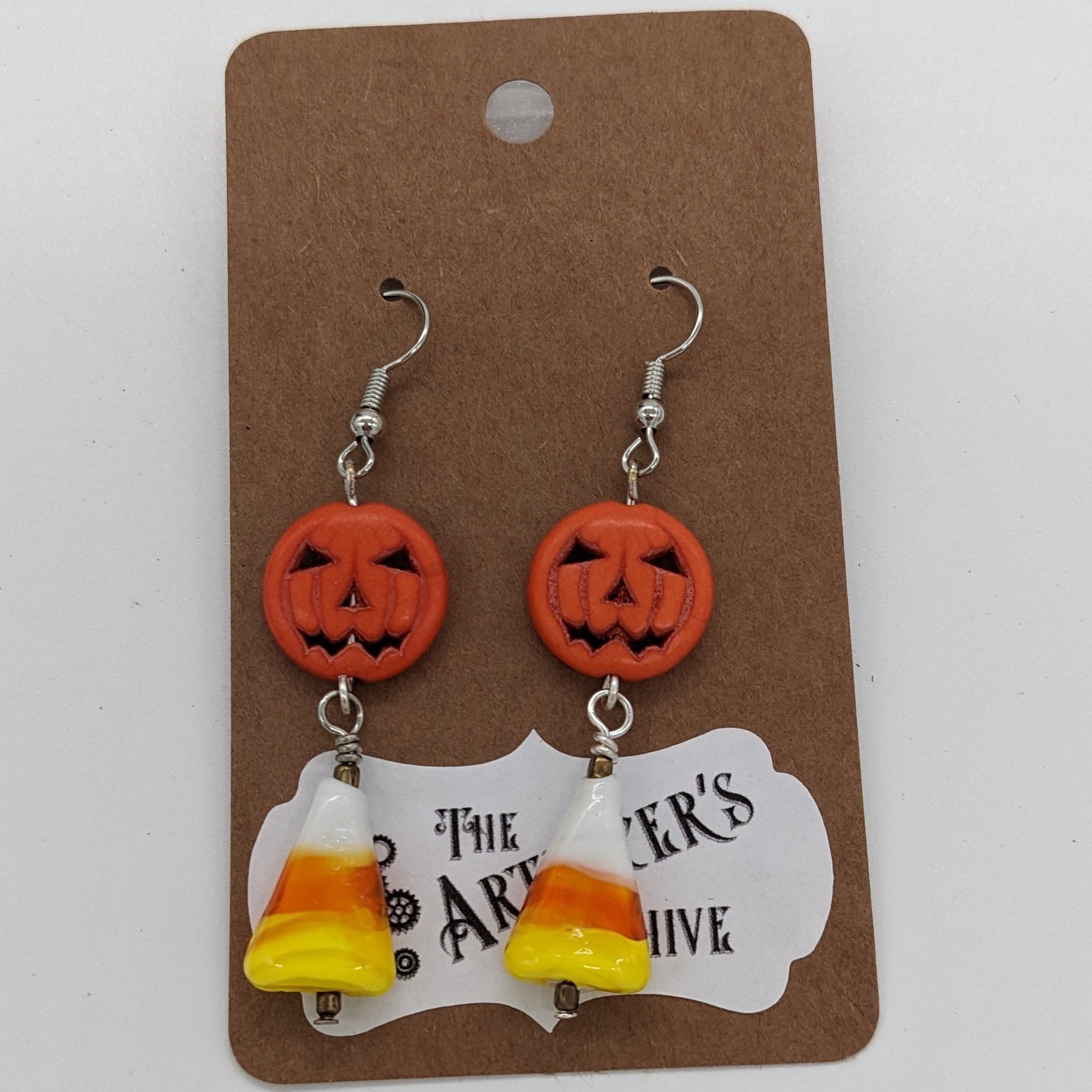 Jack O'Lanterns and Candy Corn Earrings