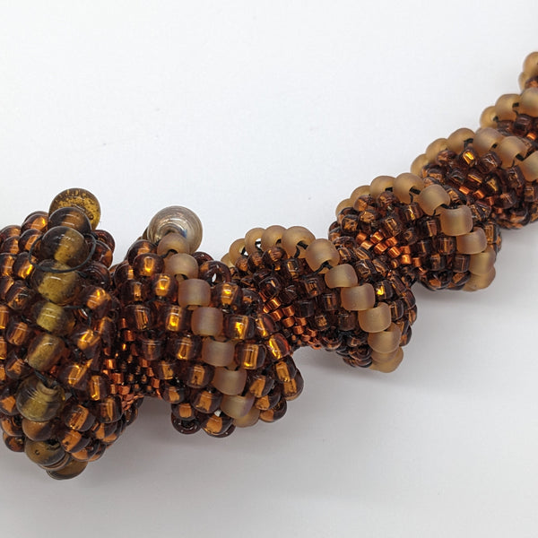 Copper Spiral Cellini Necklace