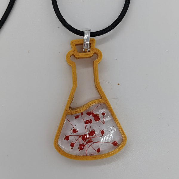 Potions! - 3D Printed Pendant in Gold