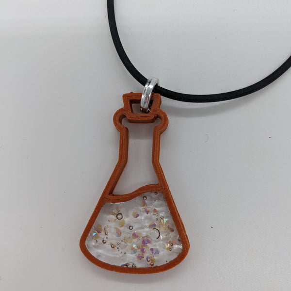 Potions! - 3D Printed Pendant in Copper