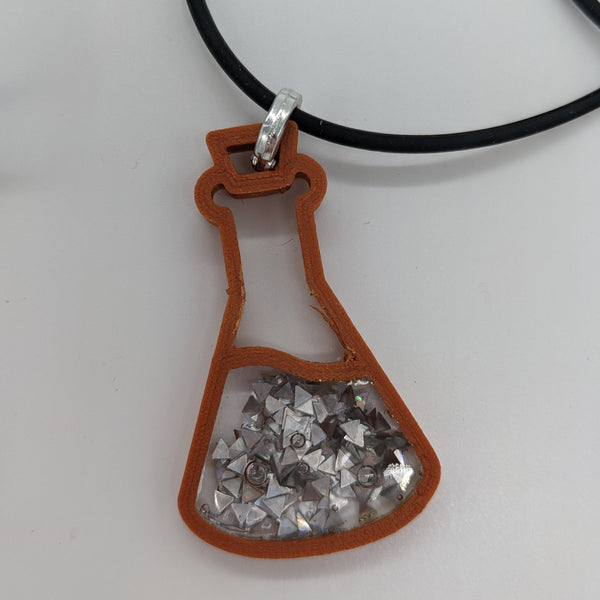 Potions! - 3D Printed Pendant in Copper