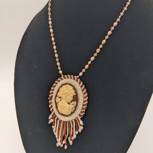 Greek Goddess in Cream and Copper