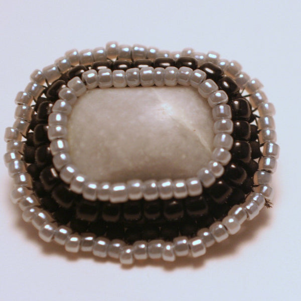 Crazy Lace Agate Brooch