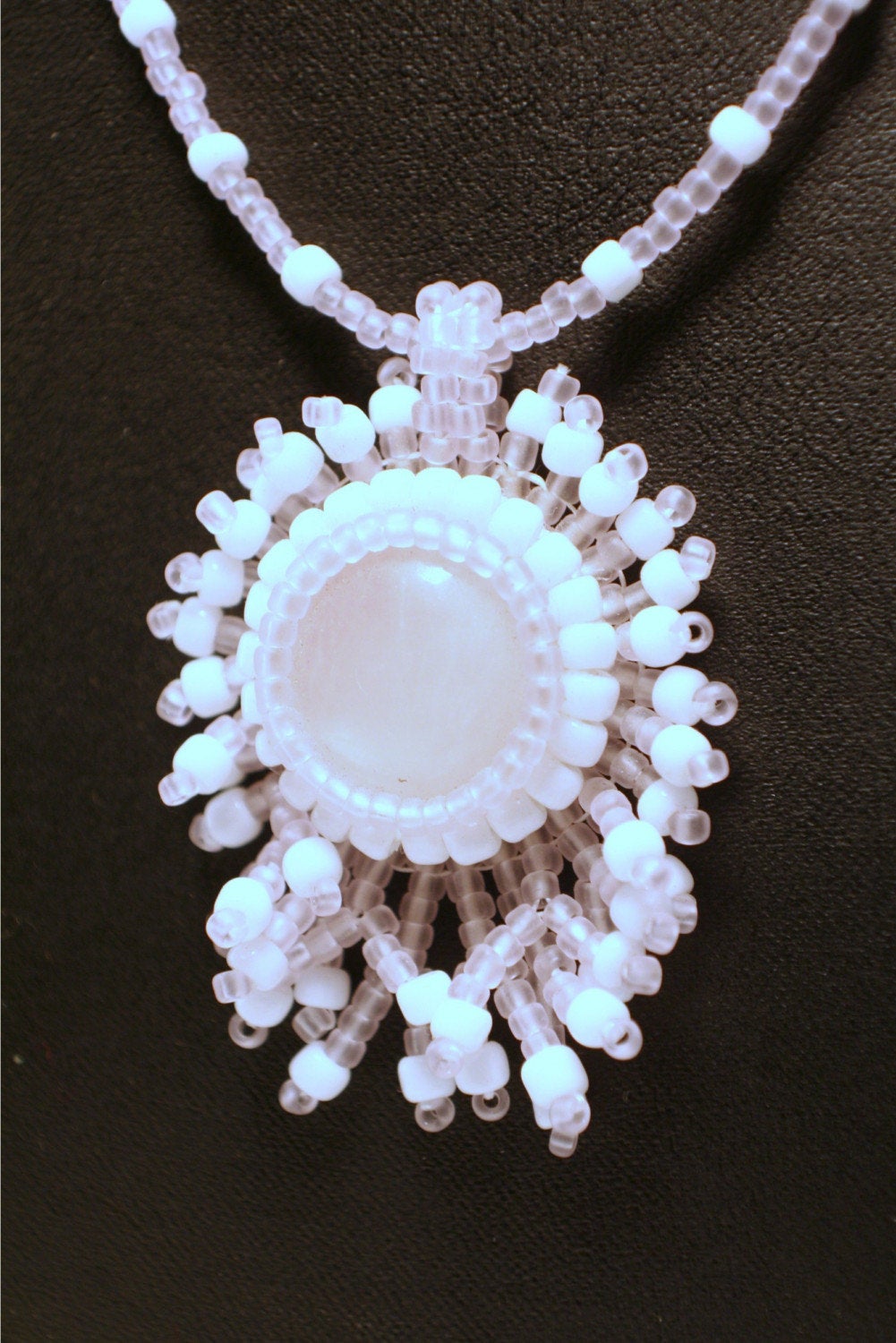 Rose Quartz Cabochon Necklace