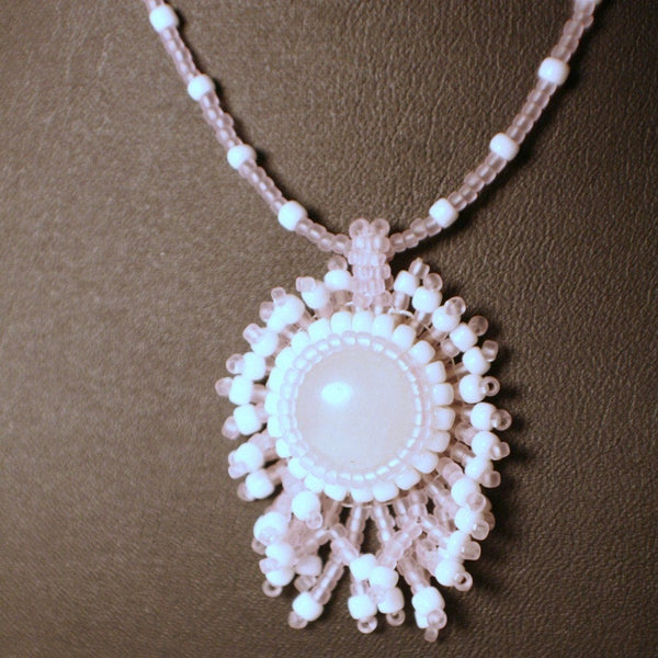 Rose Quartz Cabochon Necklace