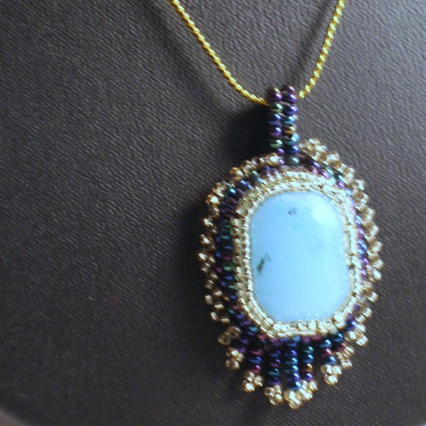 Chalcedony Cabochon Necklace
