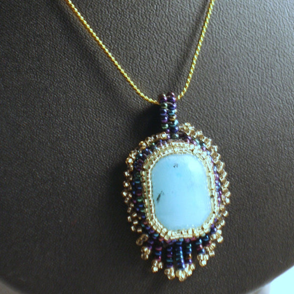 Chalcedony Cabochon Necklace