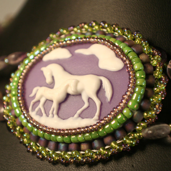 Purple Horse Choker